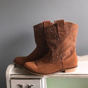 Charming Charlie’s  rhinestone boots “Leanne”